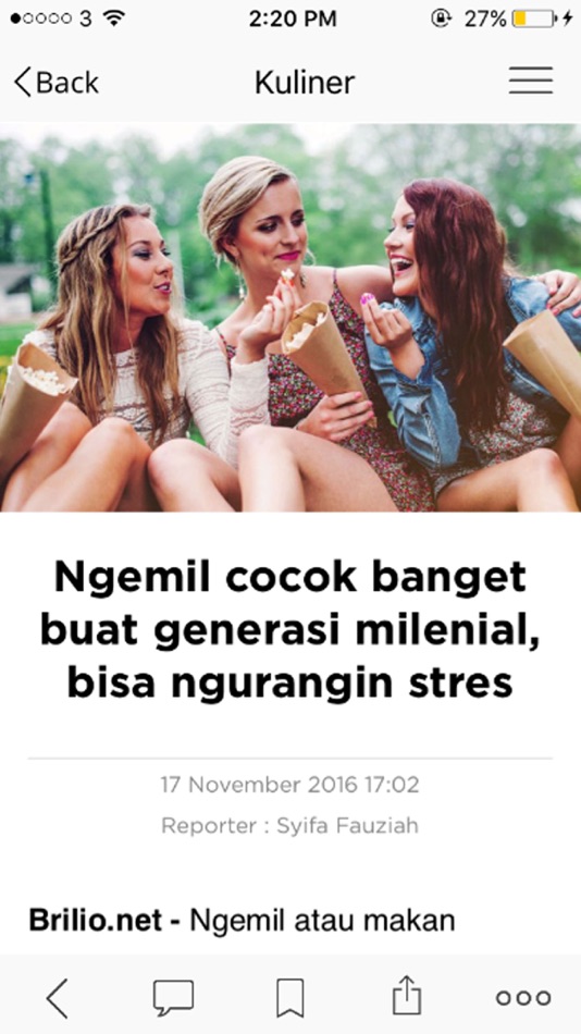 #2. Brilio.net (iOS) 由: KAPAN LAGI DOT COM NETWORKS, PT
