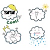 Funny Cloud Emoji Sticker