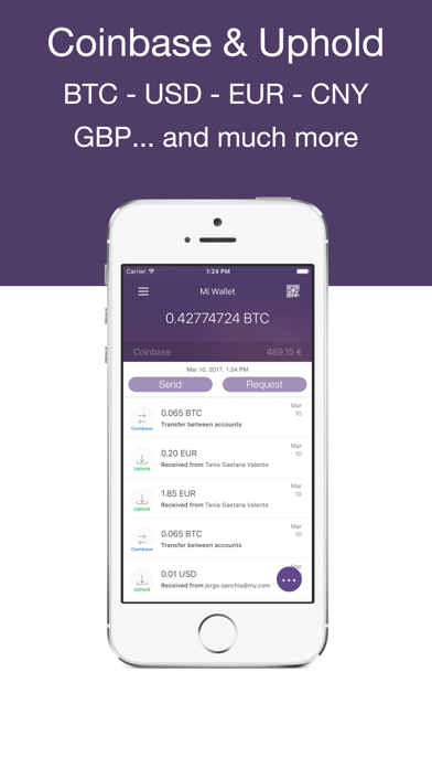 Screenshot #1 pour Beewallet: Coinbase Bitcoin & Ethereum wallet