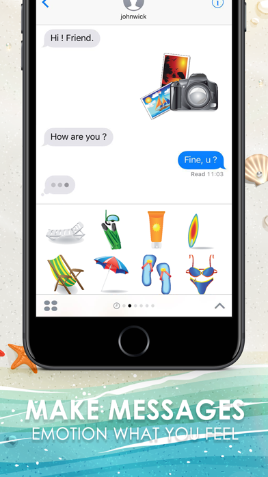 Screenshot #2 pour The Holiday Stickers Emojis for iMessage ChatStick