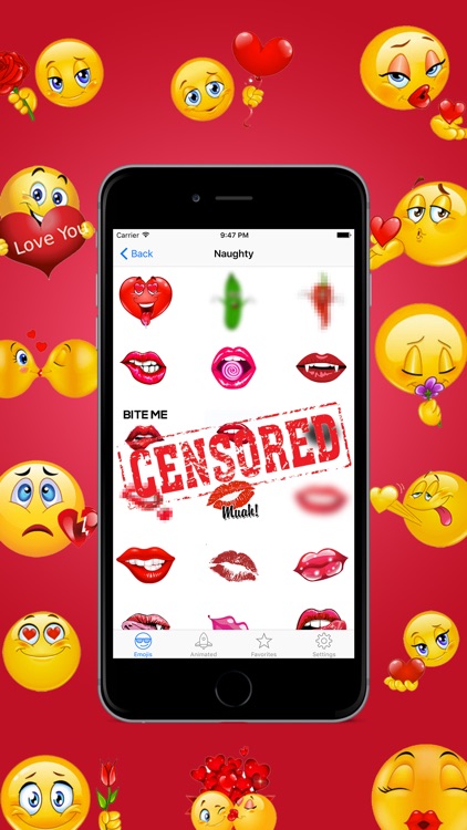 Adult Emoji Icons & Animated Emoticons for Texting