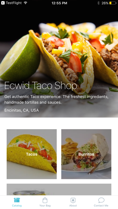 Screenshot #1 pour Ecwid Taco Shop