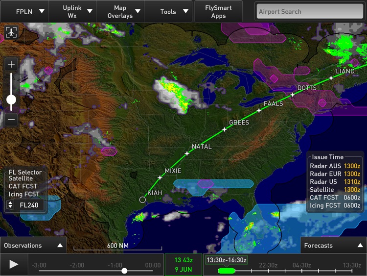 Weather on Board designed for FlySmart with Airbus