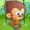 Icon Cute Monkey Jumping