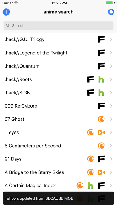 Anime Search by ayyfish iPhone screenshot 1 - Entertainment app