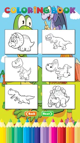 Game screenshot Dinosaur Farm Coloring Book - Activities for Kid hack