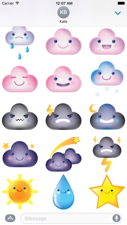 Partly Cloudy Stickers