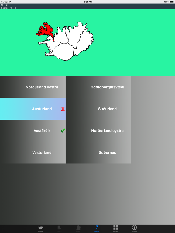 Screenshot #5 pour Iceland Region Maps and Capitals