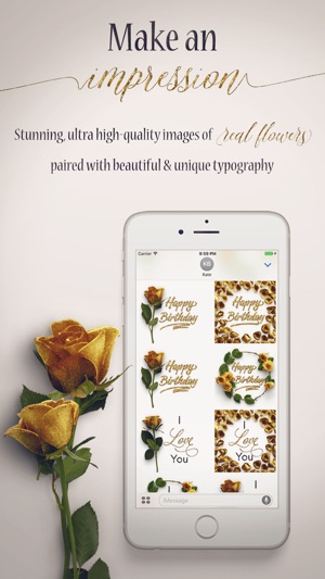 Flower Greetings Gold Roses(圖2)-速報App