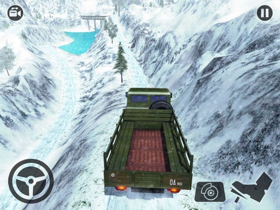 Screenshot #5 pour Off Road Army Truck Parking Sim - Snow Driving 3D