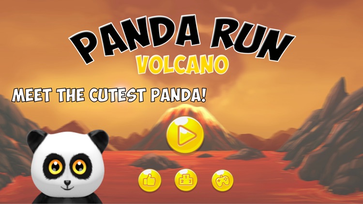 Panda Run Volcano - Planet Earth Day Version