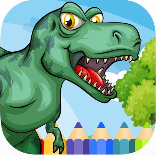 Dino Park Coloring Jurassic Dinosaur World Kids iOS App