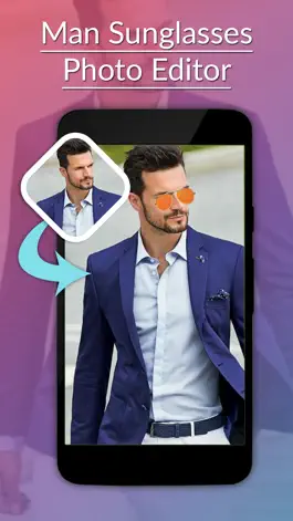 Game screenshot Man Sunglasses Photo Editor -Man Sunglass Sticker apk