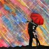 Lovers Romance in Rain Wallpapers HD-Art Pictures