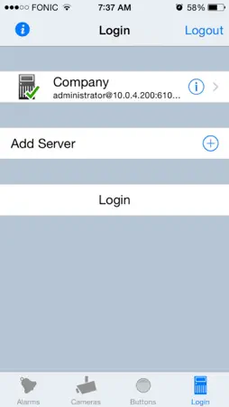 SeeTec MobileClient screenshot 2