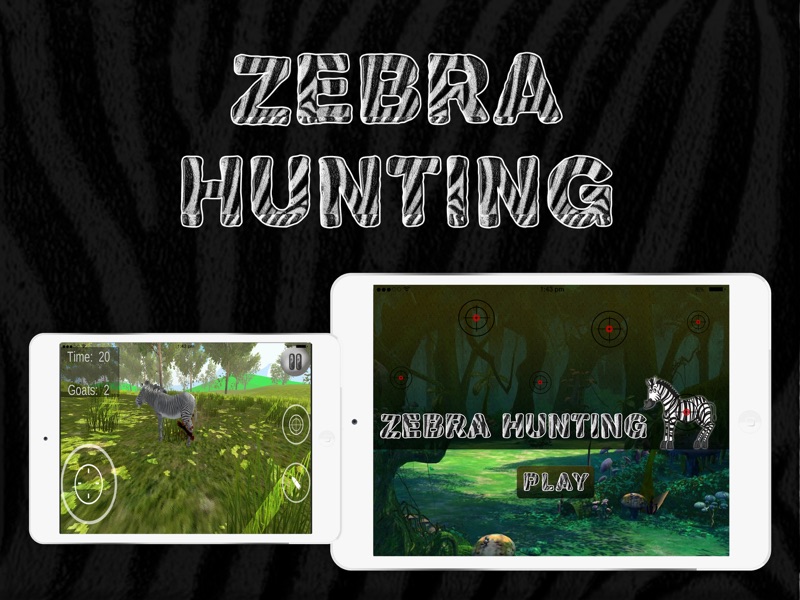 3D Hunting Zebra - Wild Hunter with Sniper screenshot 5