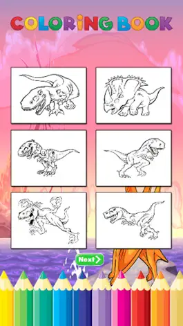 Game screenshot Coloring Book Jurassic Dinosaur Free - for Kid apk