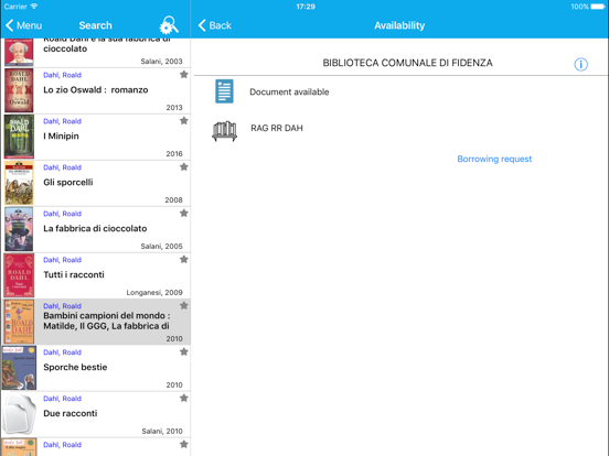 BiblioParma iPad screenshot 3 - Book app