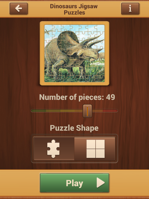 Dinosaurs Jigsaw Puzzles For Kids And Adults iPad screenshot