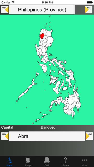 Screenshot #1 pour Philippines Province Maps and Capitals