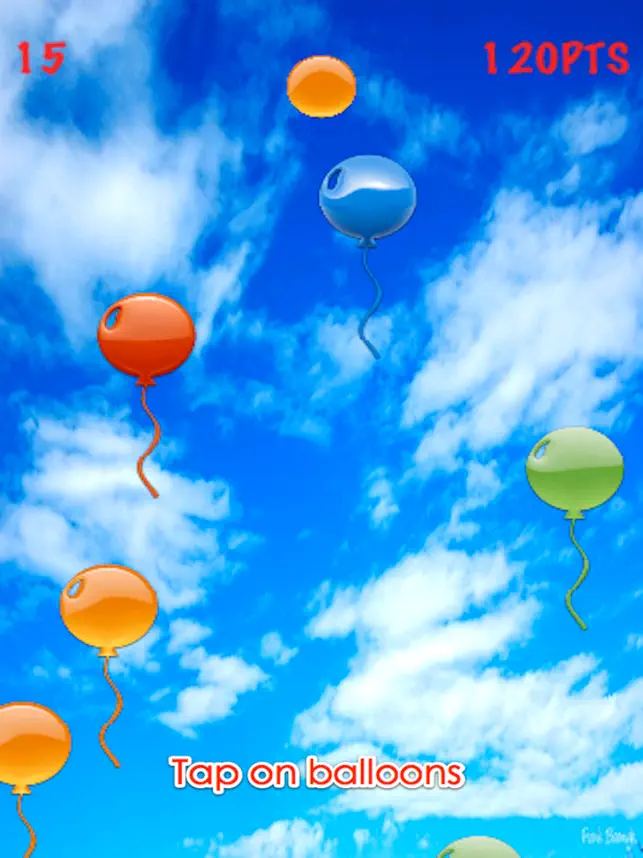 Blow Up The Right Balloons, game for IOS