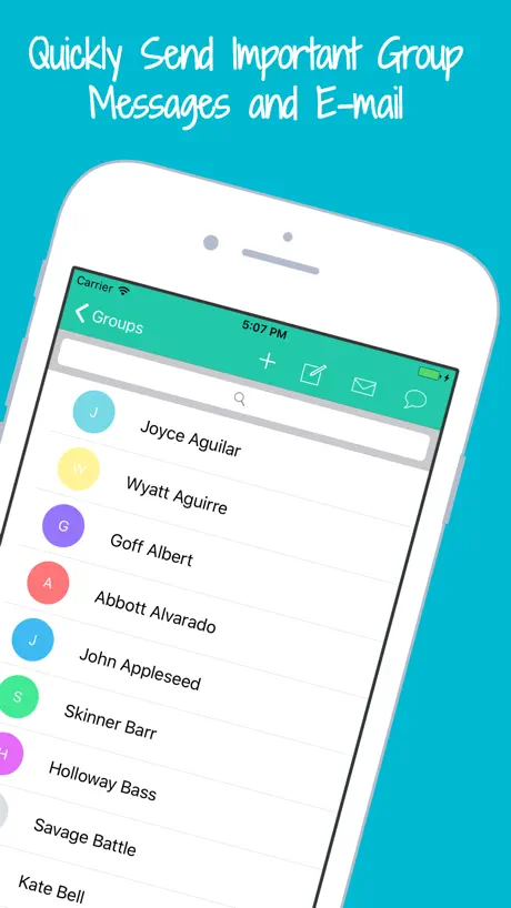 Contacts Group Texting & SMS Text Mass Messaging