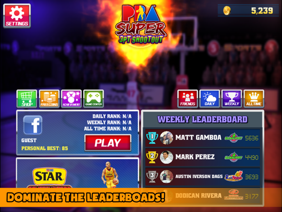 Screenshot #5 pour PBA Super 3pt Shootout
