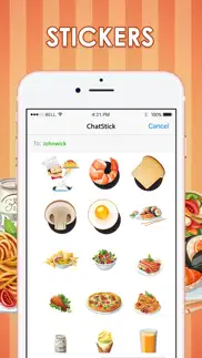 art emoji food & drink stickers imessage chatstick iphone screenshot 1