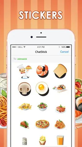 Game screenshot Art Emoji Food & Drink Stickers iMessage ChatStick mod apk