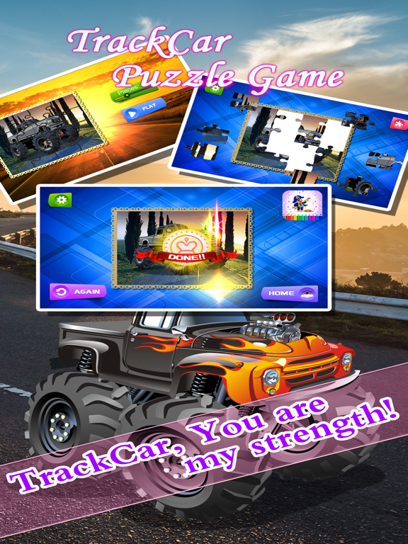 Truck Car Jigsaw Puzzles for Toddlers Games iPad screenshot