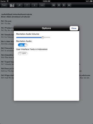 YaSeen - The Heart of Quran for iPad screenshot 3
