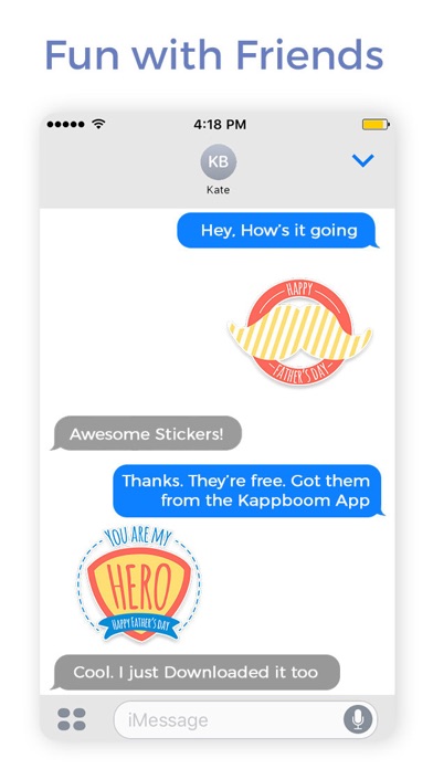 Screenshot #2 pour Happy Father's Day Stickers