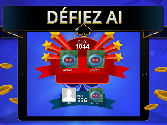 Coinche Offline - Single Player iPad screenshot