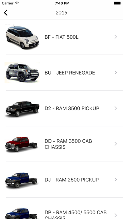 Car Parts for Chrysler - ETK Spare Parts Diagrams screenshot 3