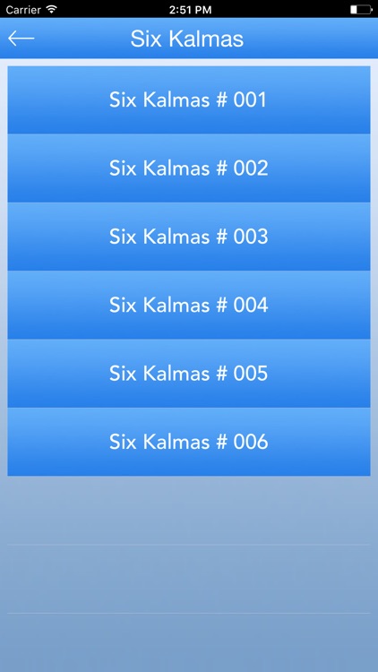 Six Kalmas of Islam