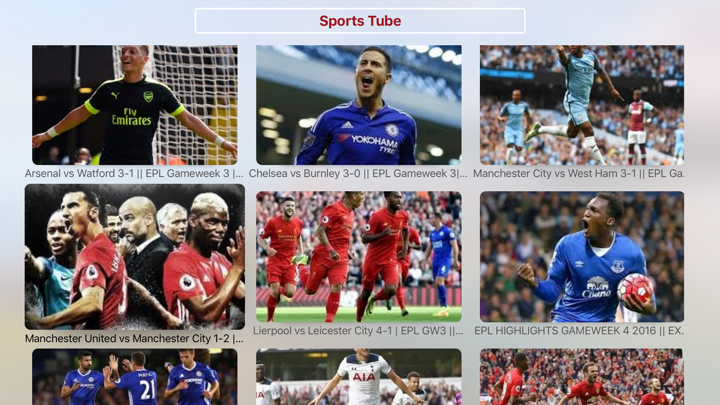 Screenshot #3 pour Sports Tube - Dernières Live & Highlights Contenu