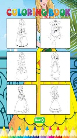 Game screenshot Princess Coloring Book - Activities for Kid hack