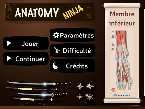 Screenshot #6 pour Anatomy Ninja Lower Limb