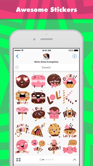 Sweets stickers by Alissa Evangelista(圖1)-速報App