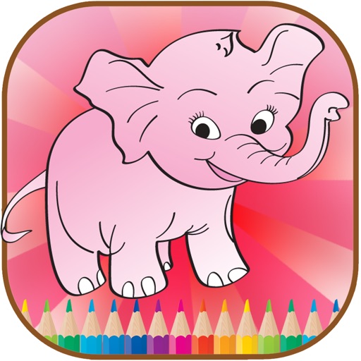 animal coloring page for kids icon