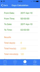 Day Calculator Elite screenshot #5 for iPhone