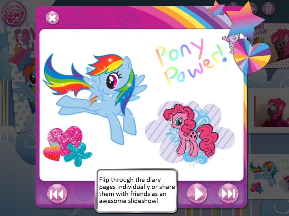 #5. My Little Pony Diary (iOS) Podle: eKids/KIDdesigns