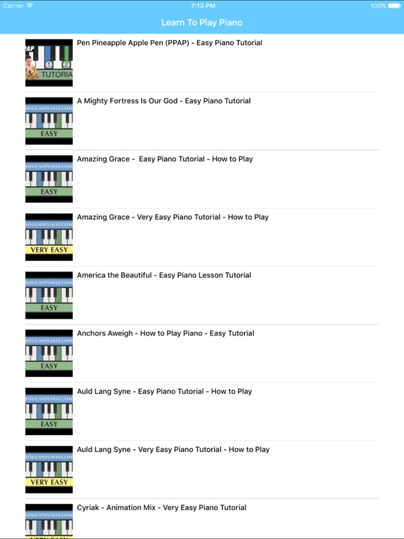 Screenshot #4 pour Learn To Play Piano‎