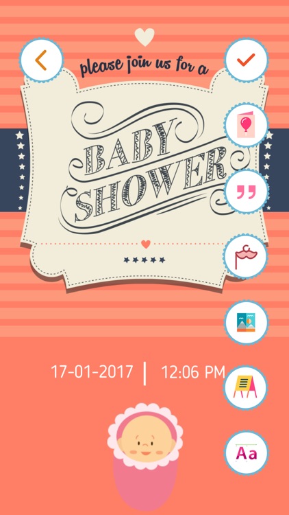 Baby Shower Invitation Cards Maker HD Pro screenshot-4