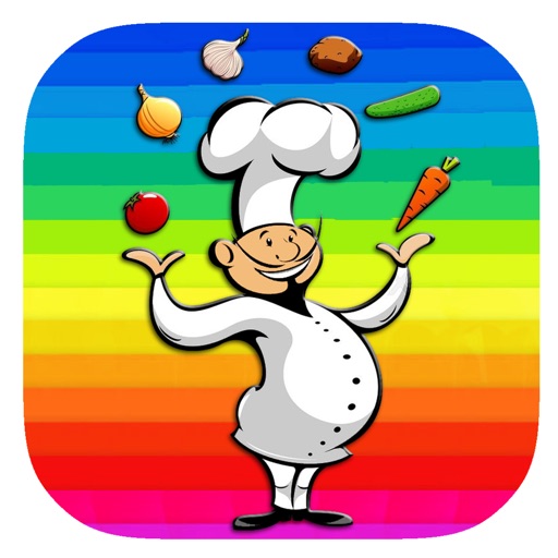 Free Coloring Book Page Game Restaurant Cooking iOS App