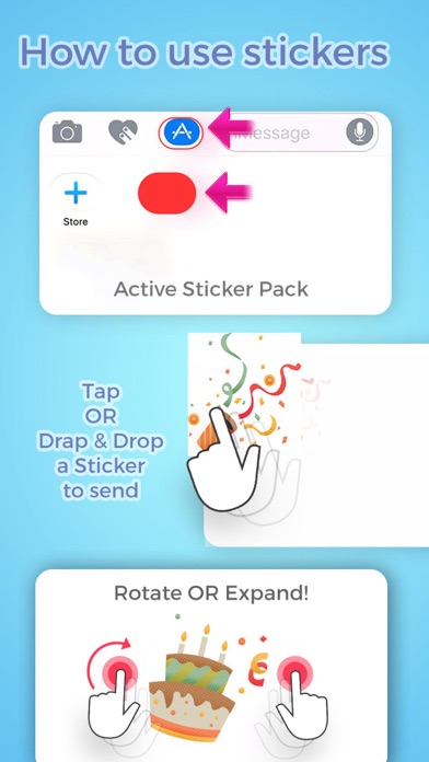 Screenshot #3 pour Happy Birthday Stickers by Kappboom
