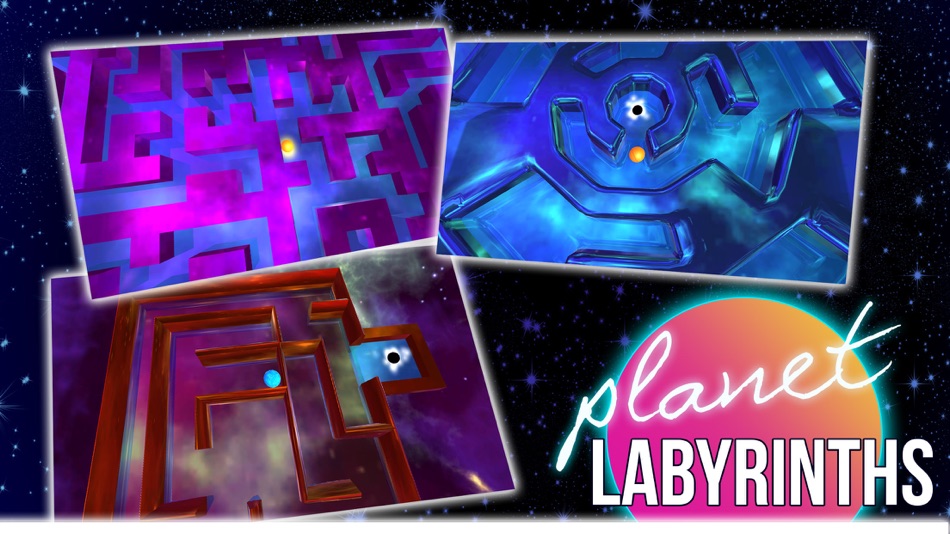 #1. Planet Labyrinth - 3D space mazes game (iOS) By: Bonifacio Melero