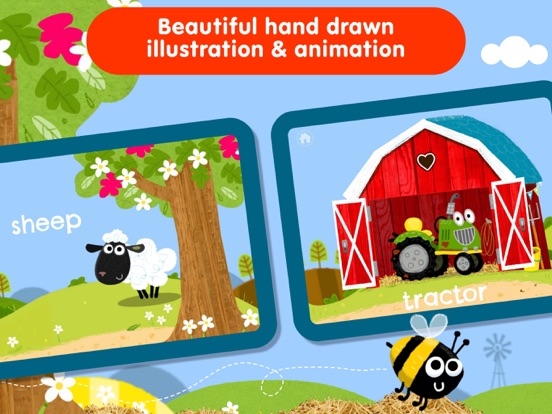 Peek a Boo Farm Animals Sounds iPad screenshot 4 - Games app