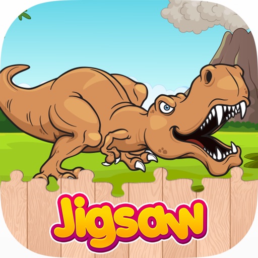 Dinosaur Park Jigsaw Puzzle Jurassic Dino World Icon