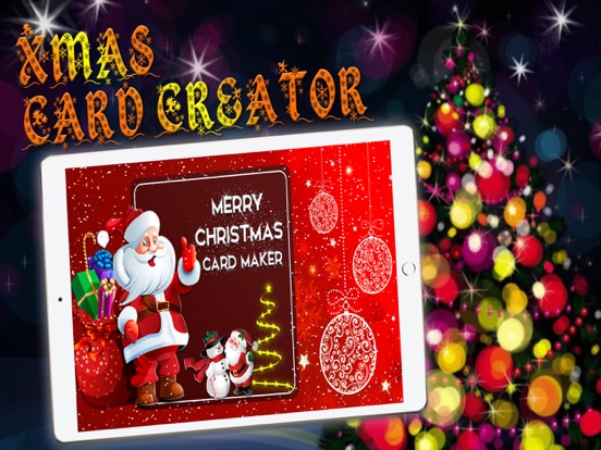 Screenshot #5 pour joyeux Noël carte fabricant faire père Noël cartes